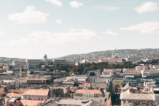 Panoramic view of Budapest from the Buda hills - essential Budapest travel guide information