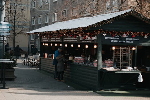 Lángos - Budapest's most popular street food with sour cream and cheese