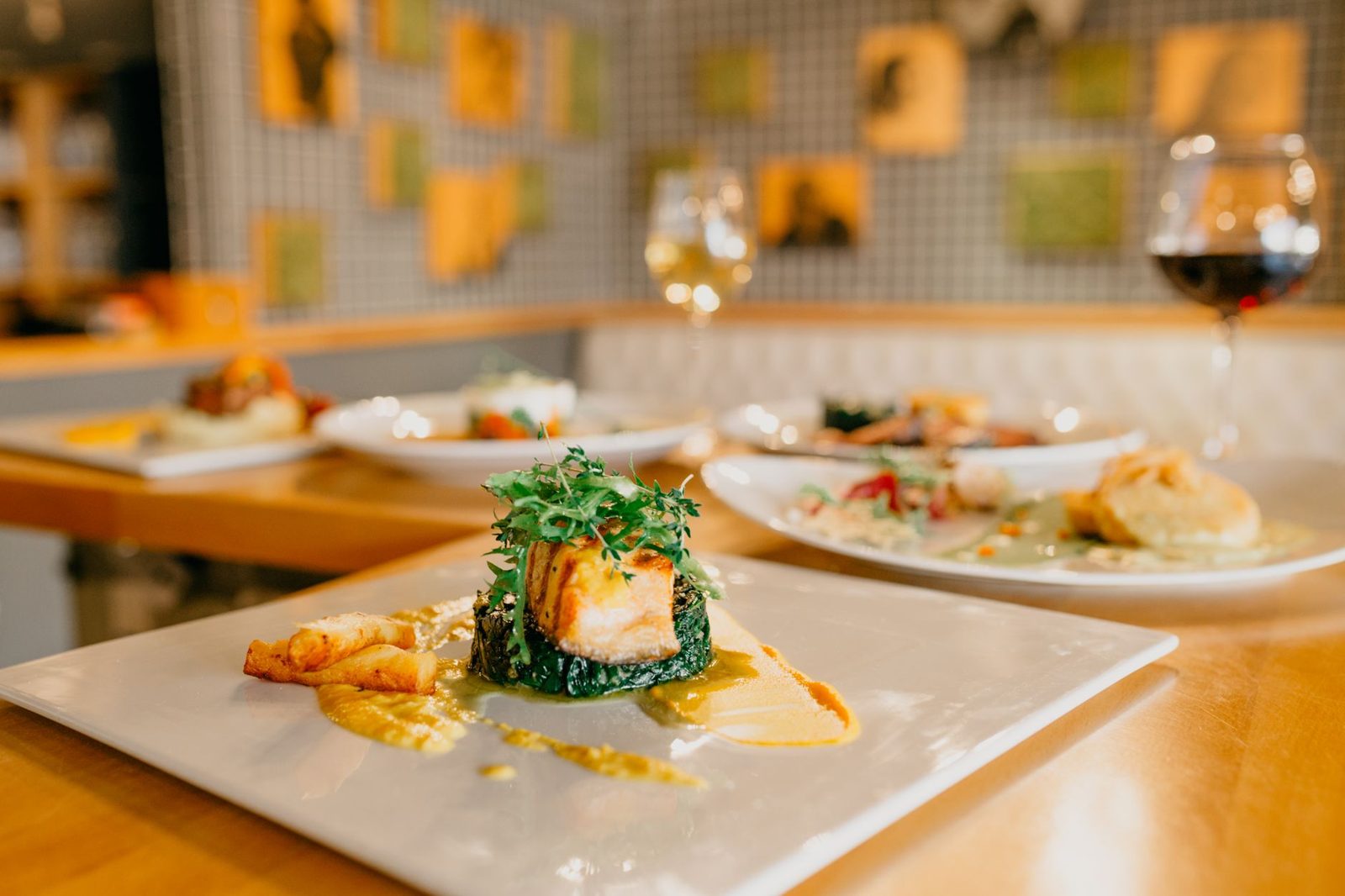 A fine-dining plate at one of the best restaurants Budapest offers