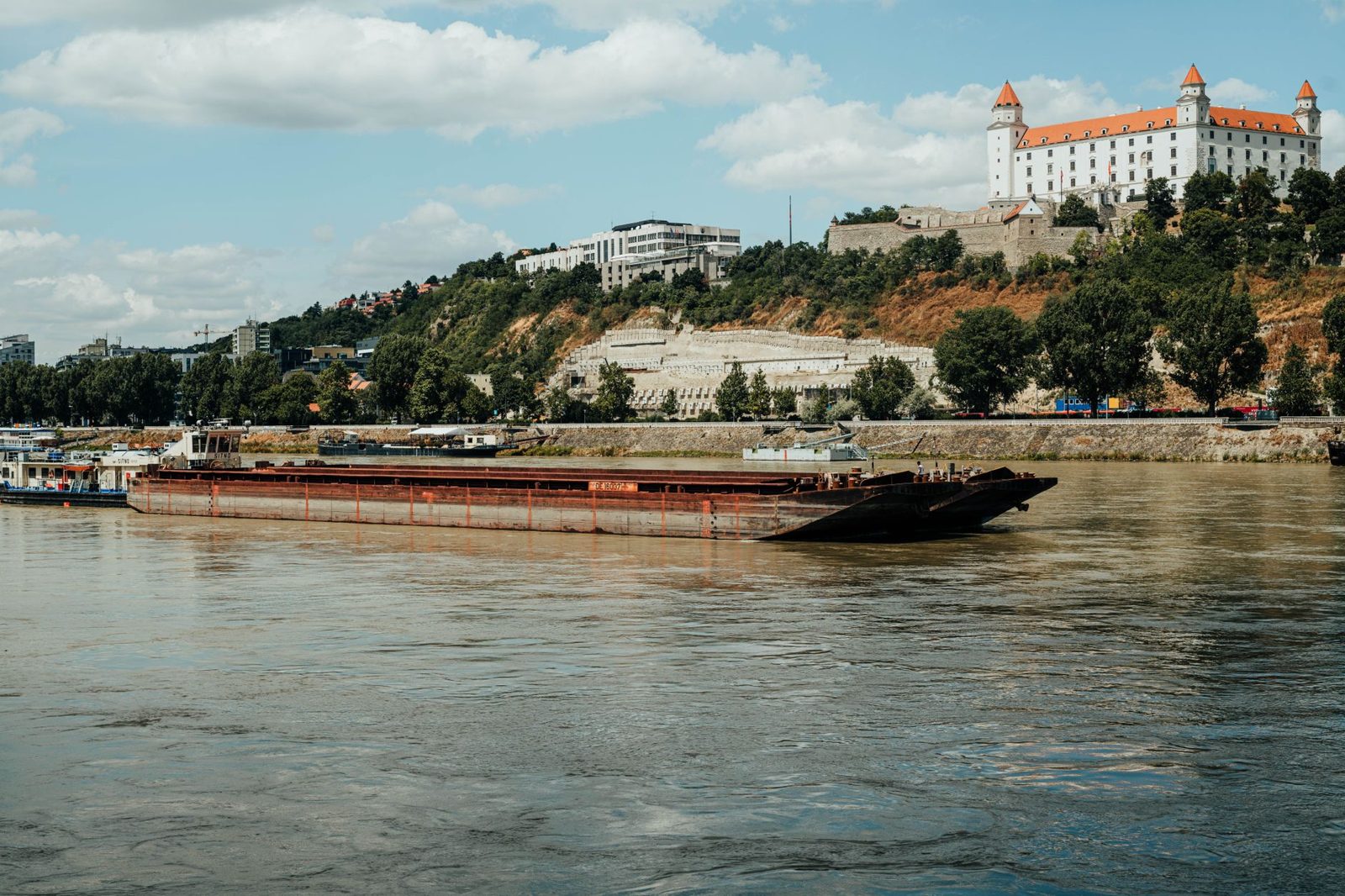Bratislava Castle above the Danube, an easy day trip from Budapest