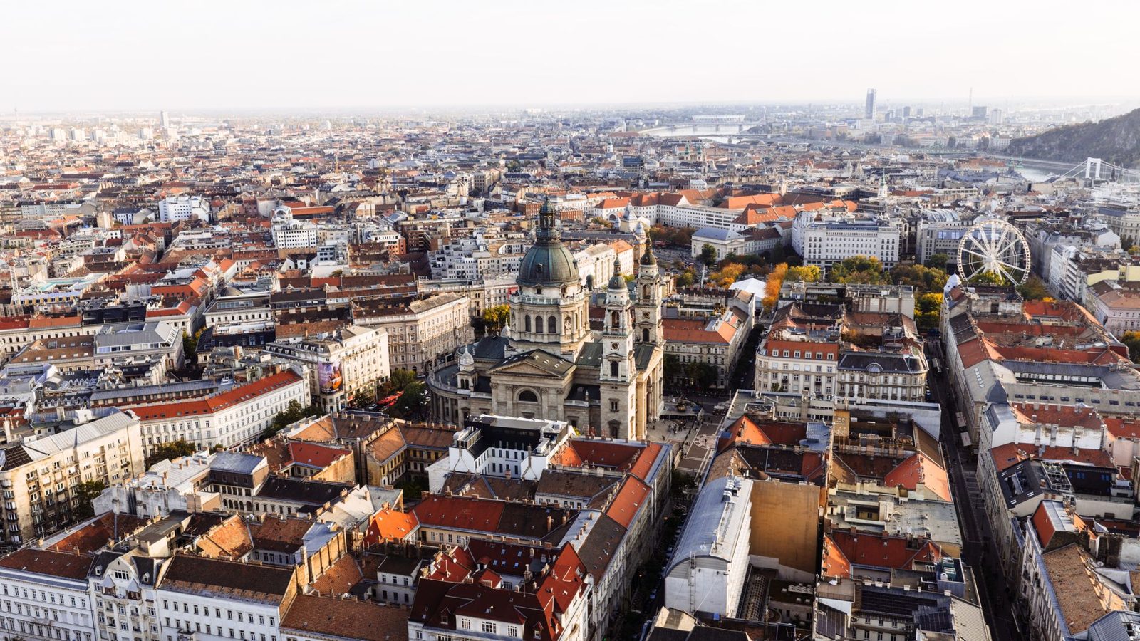 View over the Castle District, one of Budapest's prettiest neighborhoods