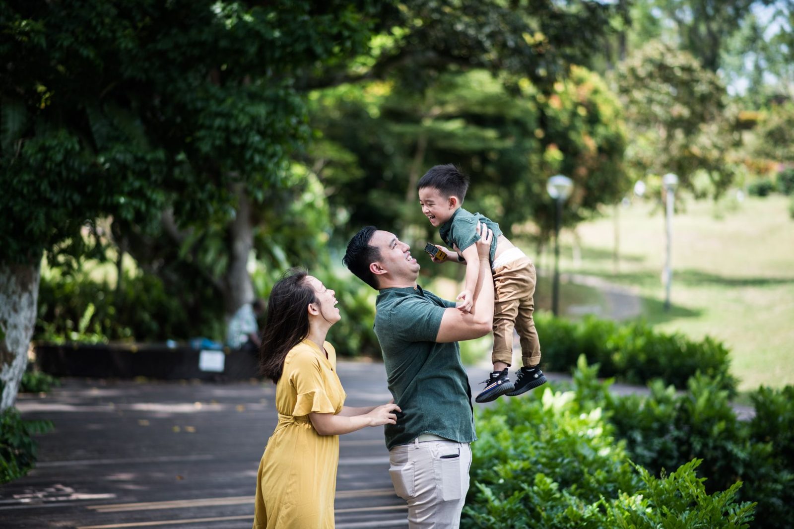Family with young children enjoying a Budapest playground