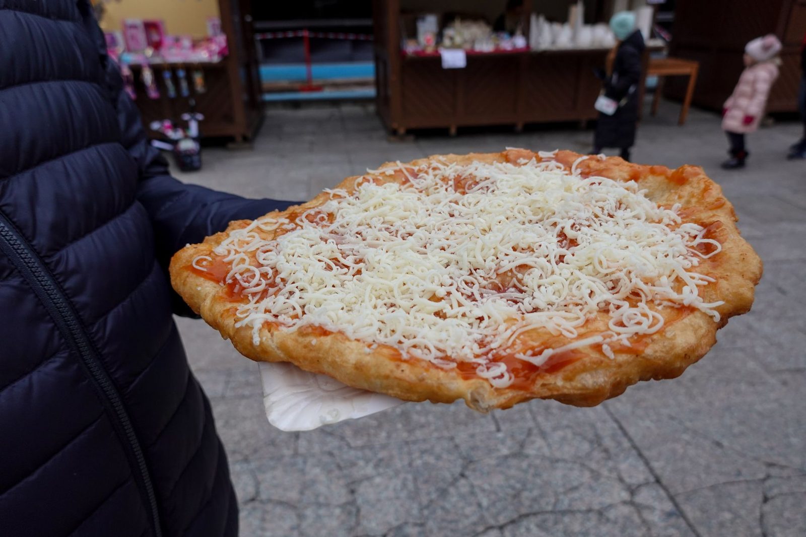 Lángos, the fried snack to try at Budapest markets