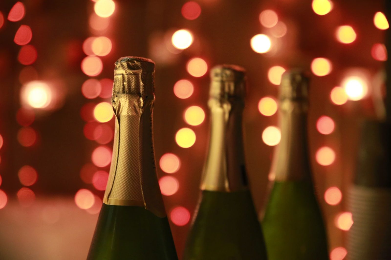 New Years Eve celebration with sparkling wine in Budapest
