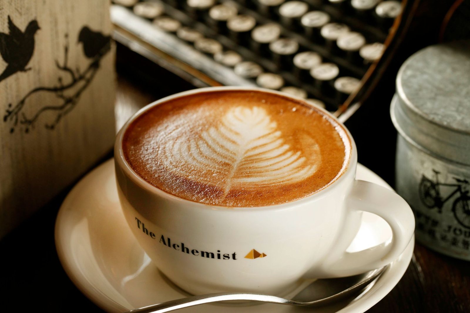A flat white at a Budapest specialty coffee bar