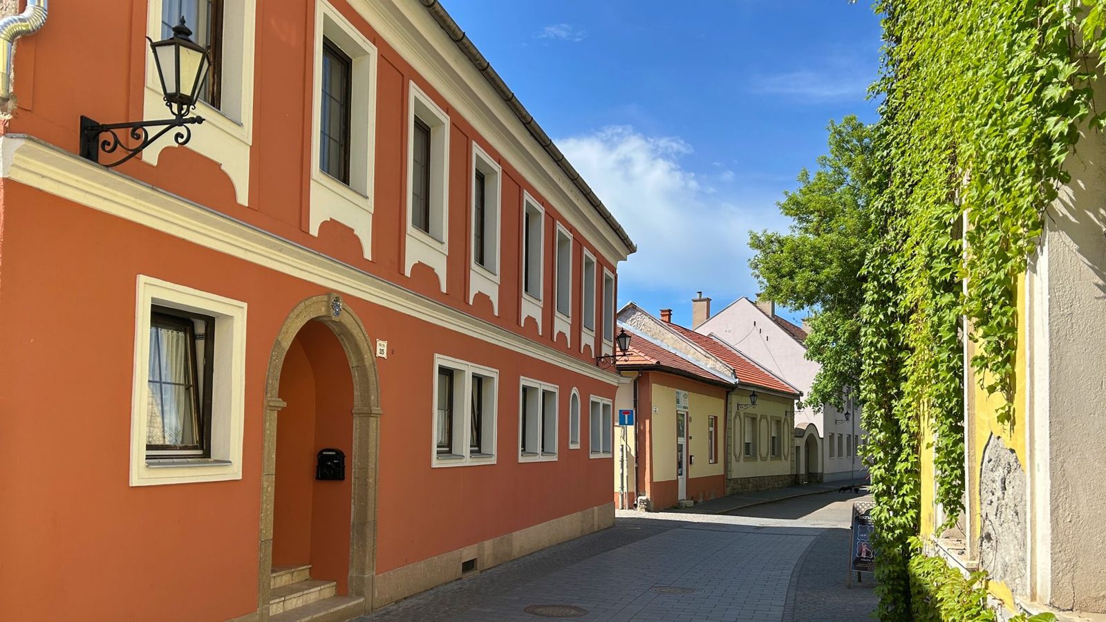 Eger town below its castle on a day trip from Budapest