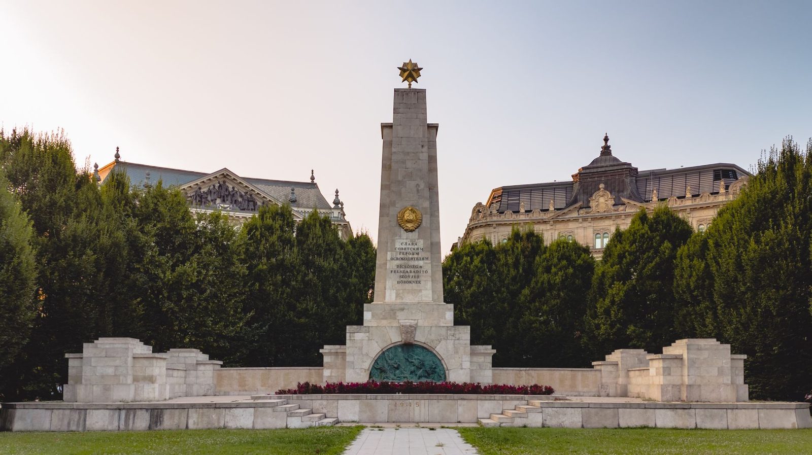 Memorial to twentieth-century victims near the House of Terror Budapest