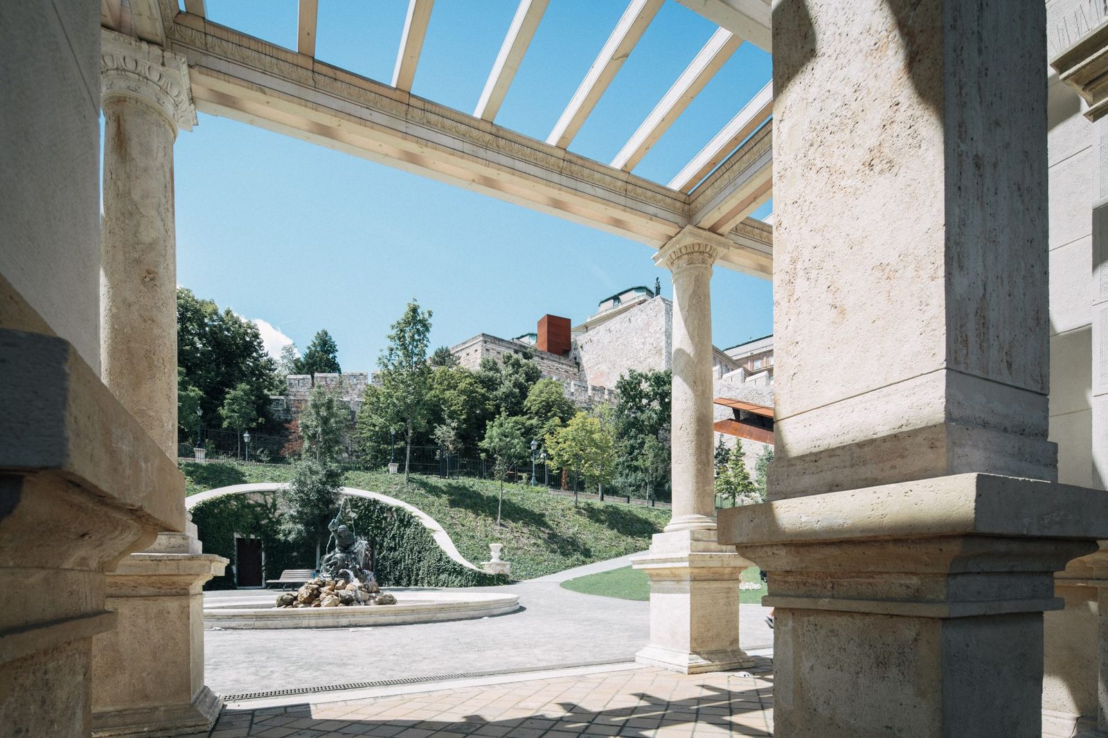 Courtyard at Lukács Baths Budapest