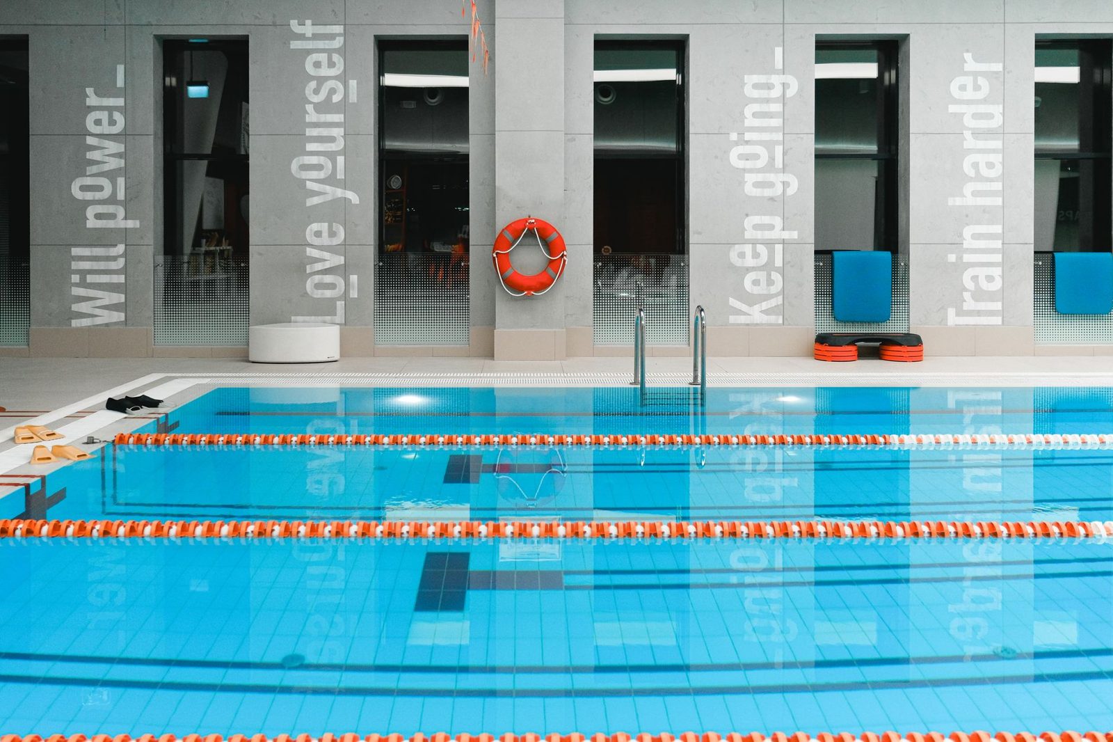 Lap swimming pool at Lukács Baths Budapest