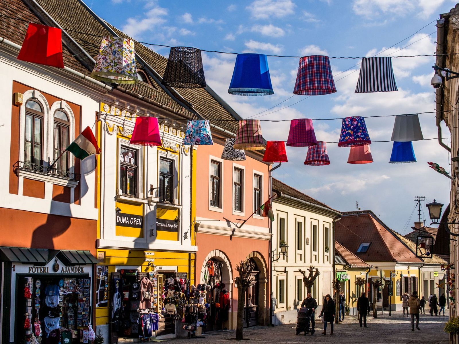 Fő tér main square on a Szentendre day trip