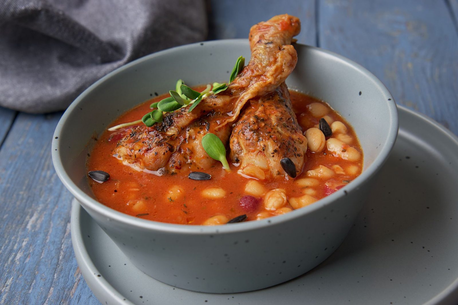 Traditional Hungarian food: a bowl of paprika-rich gulyas goulash soup