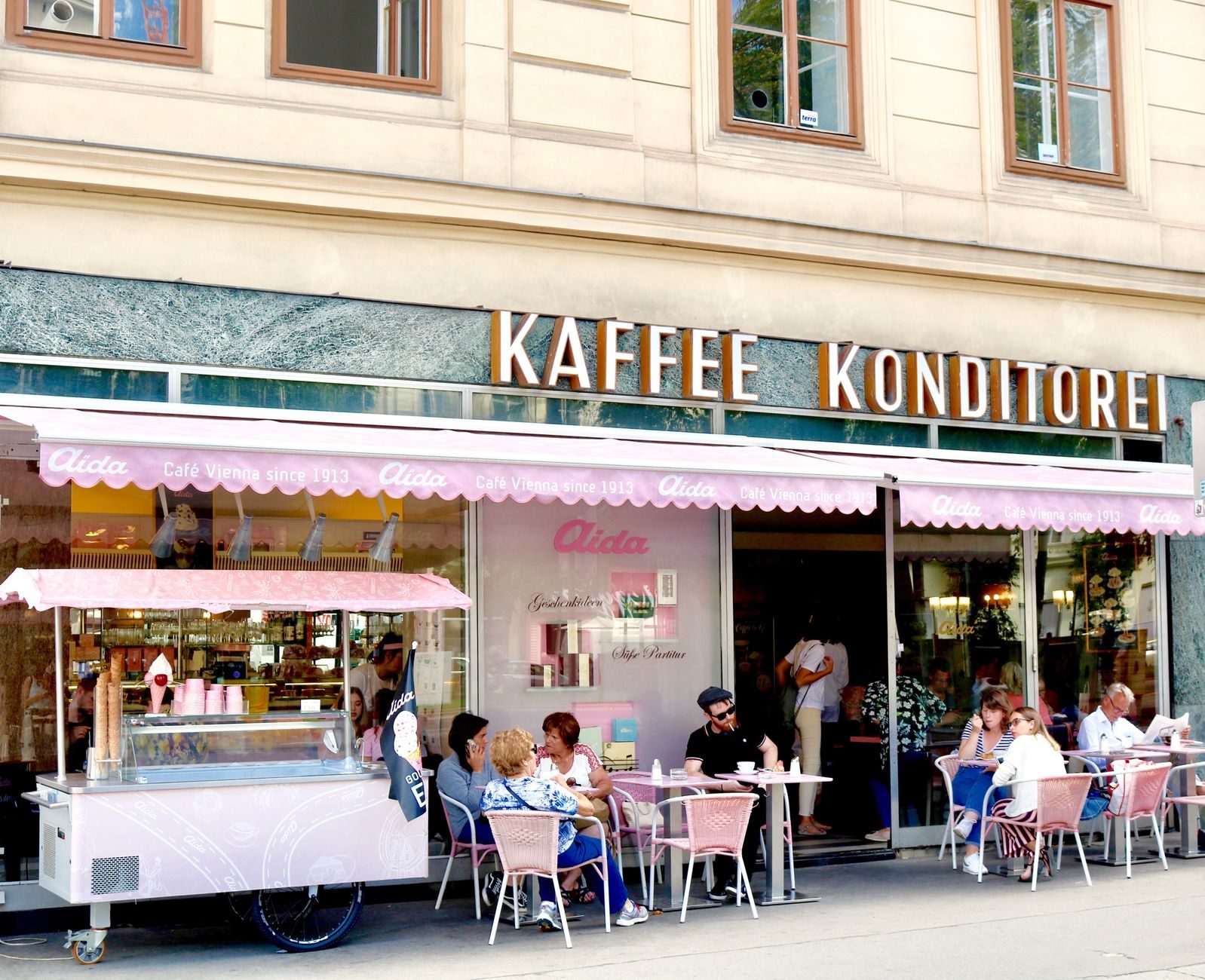 A traditional Viennese coffee house